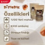 Çifte Kavrulmuş İç Fındık 1 KG-Natürel İç Fındık 1 KG