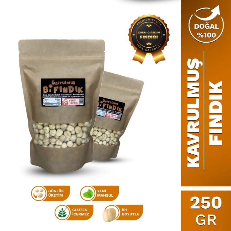 Kavrulmuş iç fındık 250 gr