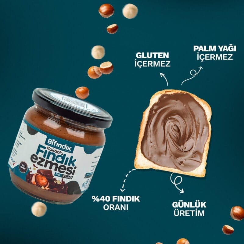 Parçacıklı kakaolu fındık ezmesi 350 gr