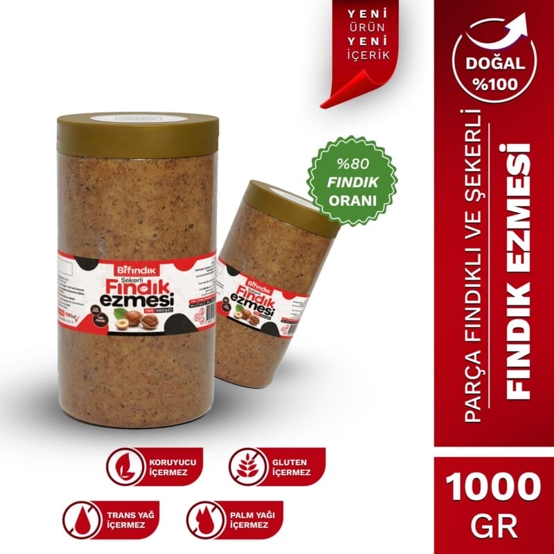 Şekerli fındık ezmesi 1 kg