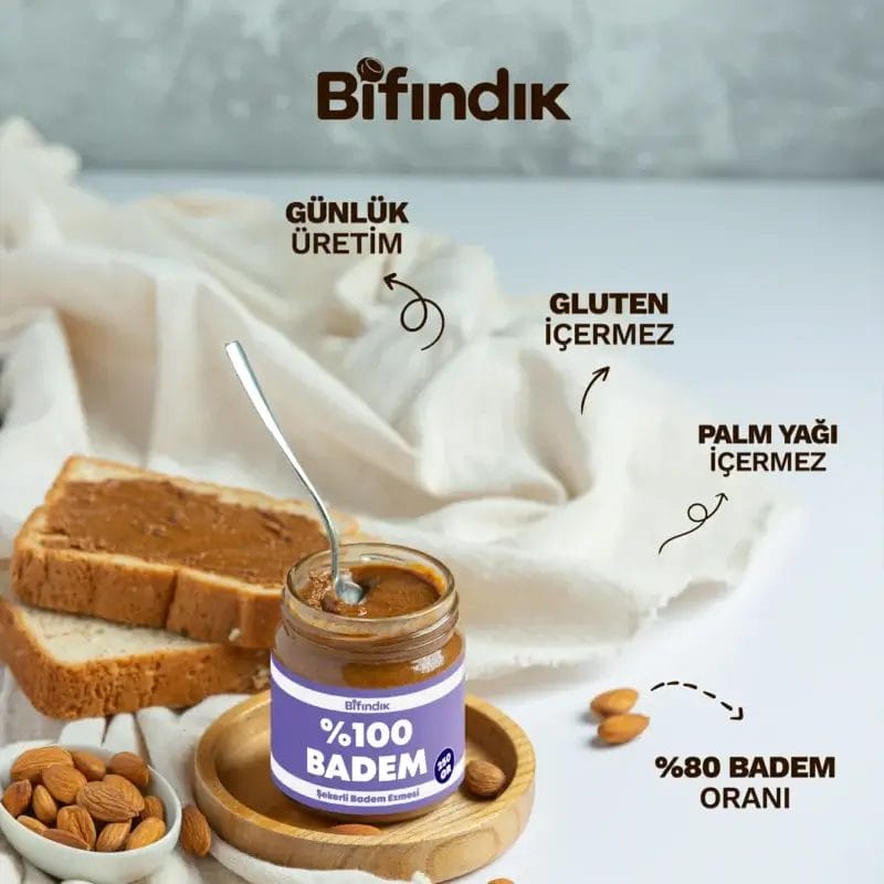 Şekerli badem ezmesi 250 gr