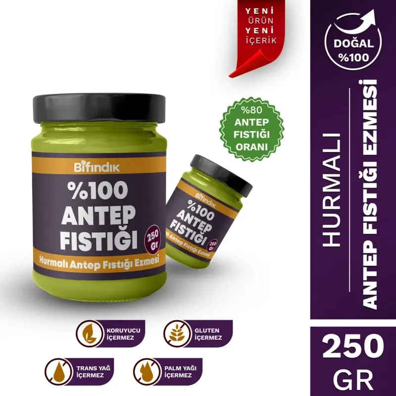 Hurmalı antep fıstığı ezmesi 250 gr